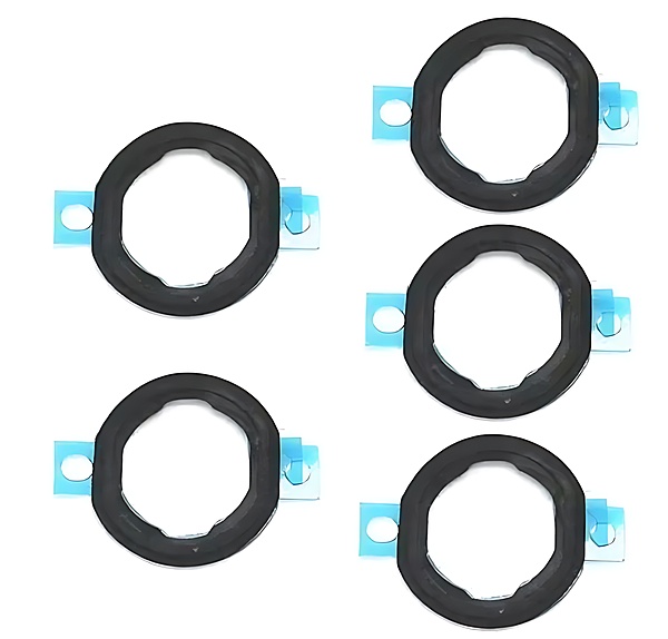 For iPad Air - (5 Pack) Home Button Rubber Spacer Seal With Adhesive