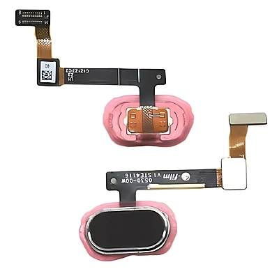 For Oppo R9s - Replacement Home Button With Fingerprint Reader - Black