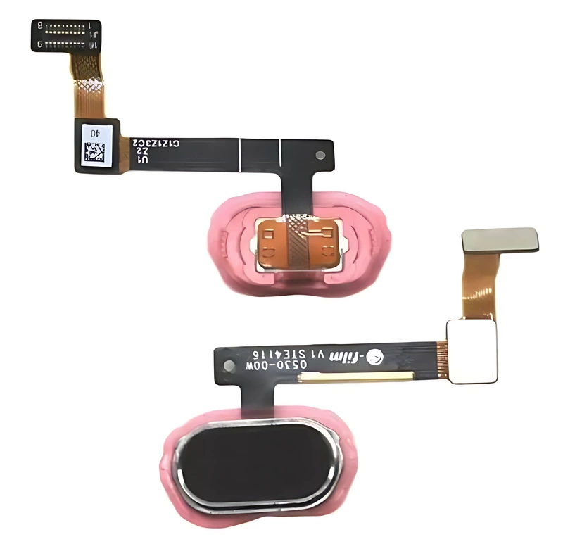 For Oppo R9s - Replacement Home Button With Fingerprint Reader - Black