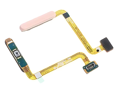 For Samsung Galaxy A23 5G , A236 - Replacement Home Button With Fingerprint Reader - Peach