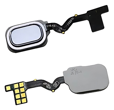 For Samsung Galaxy A6 Plus 2018 , A605 - Replacement Home Button With Fingerprint Reader - Silver
