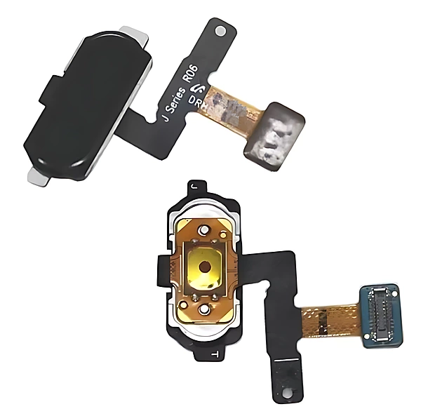 For Samsung J5 2017 J530 - Replacement Home Button With Fingerprint Scanner - Black