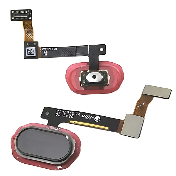 For Oppo R9 - Replacement Home Button With Fingerprint Scanner - Black