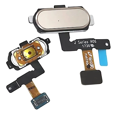 For Samsung J5 2017 J530 - Replacement Home Button With Fingerprint Scanner - Gold