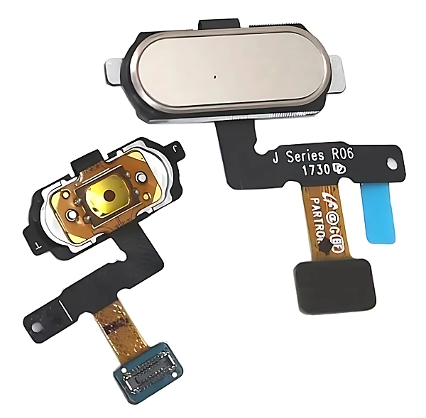 For Samsung J5 2017 J530 - Replacement Home Button With Fingerprint Scanner - Gold