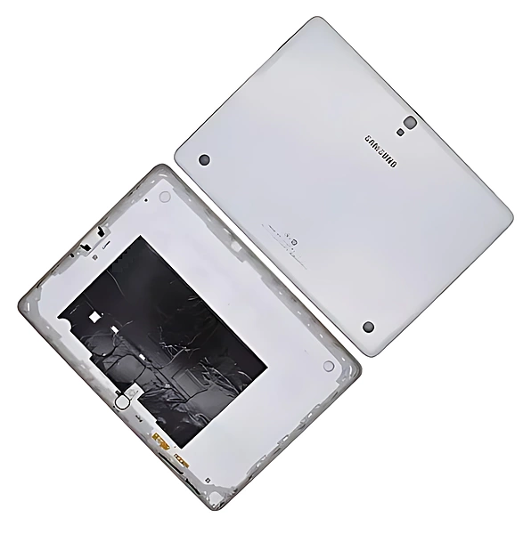 Genuine Samsung Galaxy Tab S 10.5 T800 - Replacement Housing Shell Bezel With Port Cover - White - Original