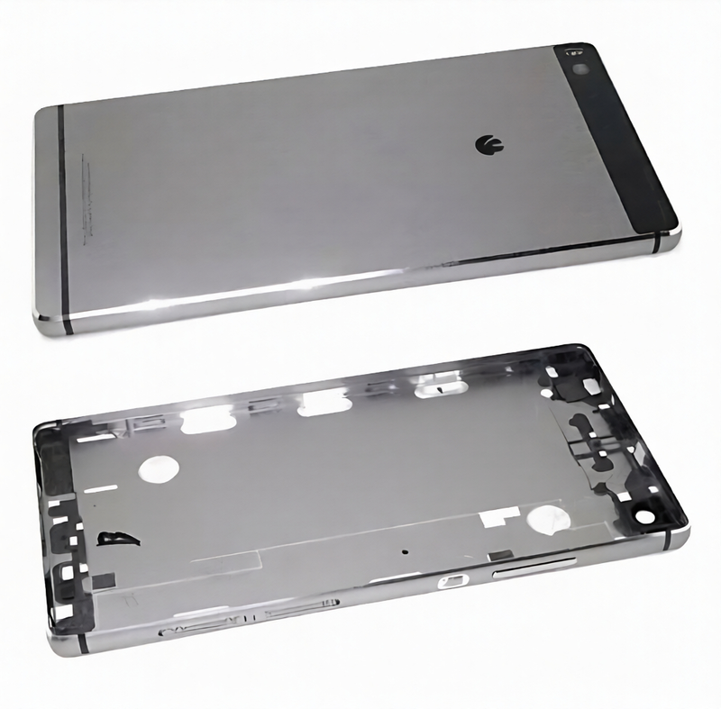 Genuine Huawei Ascend P8 - Replacement Rear Metal Housing Assembly With Buttons - Grey - Original