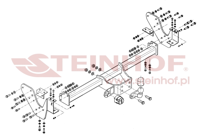 Isuzu D-Max I (Pickup)
bumper with step Tow Bar (2007-2012) I-030