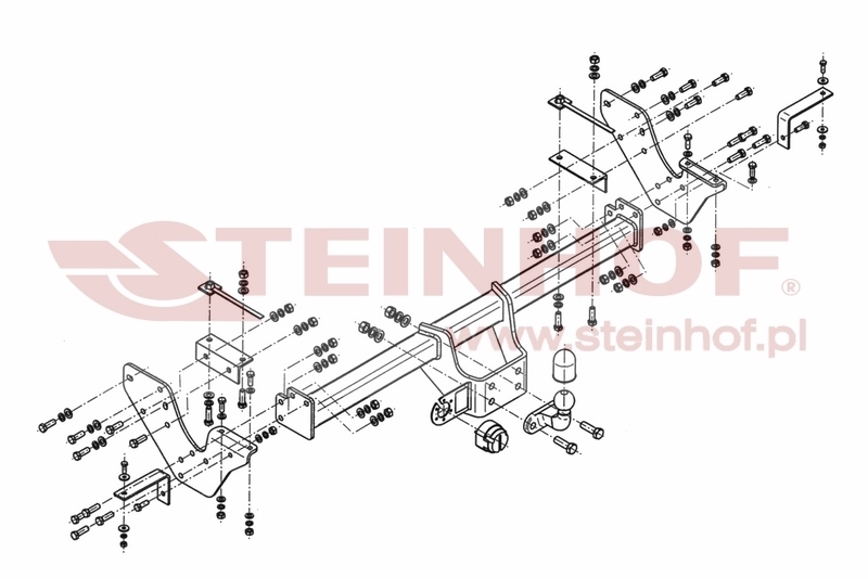 Isuzu D-Max II (Pickup)
bumper with step Tow Bar (2012-2020) I-031