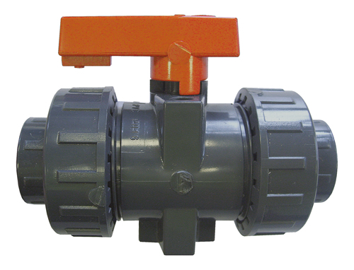 Tube NB Industrial Double Union Ball Valve - FPM Seals