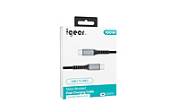 iGear Karbon Ino 2M USB C to USB C 100W Premium Nylon Braided Cable