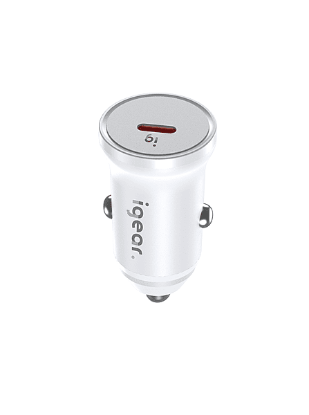 iGear PD 20W Car Charger - White