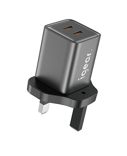 iGear Karbon Dual PD 40W Mains Charger