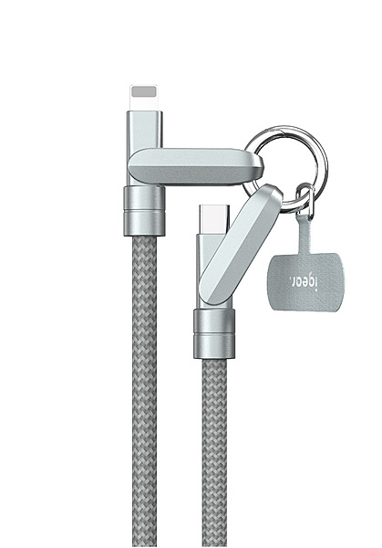 iGear USB C - Lightning 1M Premium Braided Lanyard Data Cable