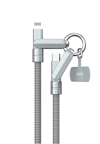 iGear USB C - Lightning 1M Premium Braided Lanyard Data Cable
