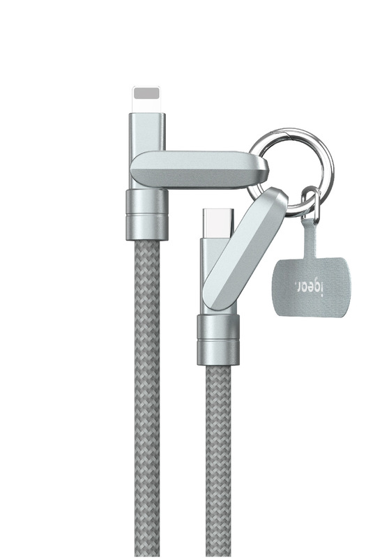 iGear USB C - Lightning 1M Premium Braided Lanyard Data Cable