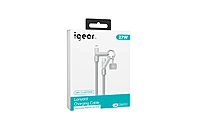 iGear USB C - Lightning 1M Premium Braided Lanyard Data Cable