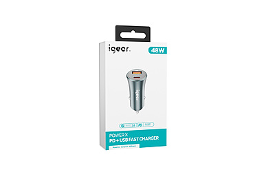 iGear Karbon PD + USB Ports 60W Car Charger