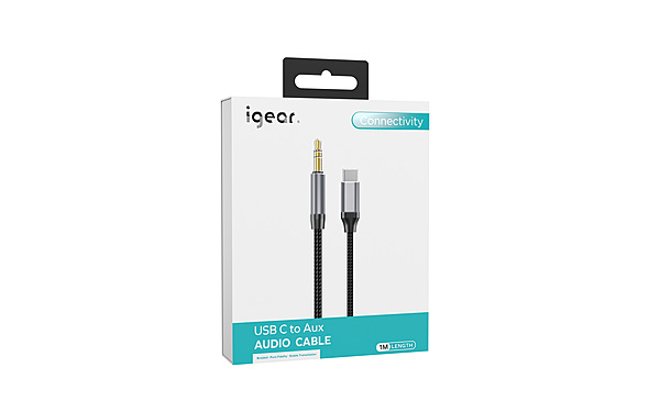 iGear 1M Type C Audio Premium Nylon Braided Cable