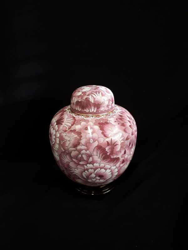 Cloisonne Urn rose