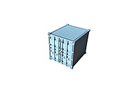 10ft Shipping Container – Small Freight Accessory