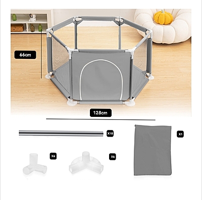 Шестоъгълна кошара с диаметър 128см. Шестоъгълна кошара с диаметър 128см.