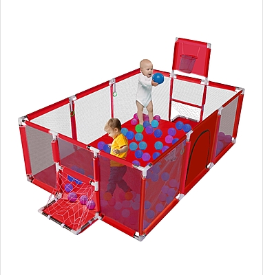 Кошара за игра с баскетболен кош и футболни врати Кошара за игра с баскетболен кош и футболни врати