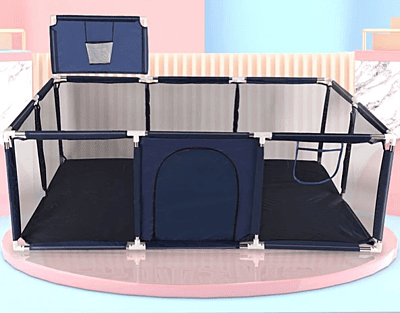 Детска кошара за игра с баскетболен кош с размери 130х190см. Детска кошара за игра с баскетболен кош с размери 130х190см.