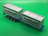 Kentoys - 2 Sea Land Containers on Trailer