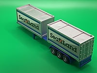 Kentoys - 2 Sea Land Containers on Trailer