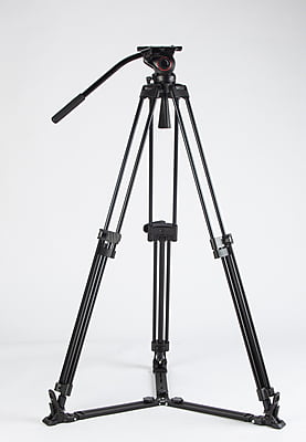 TOWER150 | Aluminum Camera Tripod KIT, with SWIT TH150 Fluid Video Head, Ground Spreader, 15kg Payload, Soft Bag