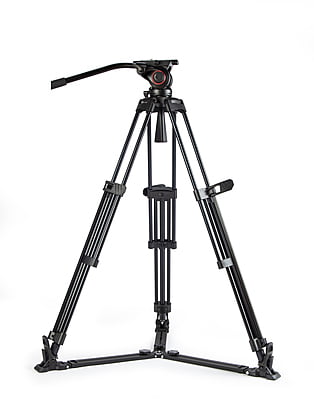 TOWER150 | Aluminum Camera Tripod KIT, with SWIT TH150 Fluid Video Head, Ground Spreader, 15kg Payload, Soft Bag