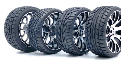 RC Car Alloy Wheel & Tyre Kyosho Tamiya HSP Sakura HPI Black 52mm 1/10 RC Car Alloy Wheel & Tyre Kyosho Tamiya HSP Sakura HPI Black 52mm 1/10