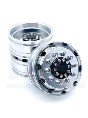 Alloy Wheel Tamiya 1:14 Tractor Truck Trailer Rim front Rear Alloy Wheel Tamiya 1:14 Tractor Truck Trailer Rim front Rear