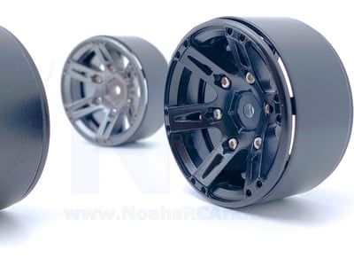 1.9" Beadlock Aluminium Alloy Red Gun Metal Black Crawler Car RC 4 Wheels Rim 1.9" Beadlock Aluminium Alloy Red Gun Metal Black Crawler Car RC 4 Wheels Rim