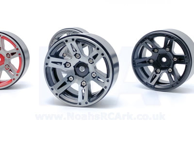 1.9" Beadlock Aluminium Alloy Red Gun Metal Black Crawler Car RC 4 Wheels Rim 1.9" Beadlock Aluminium Alloy Red Gun Metal Black Crawler Car RC 4 Wheels Rim