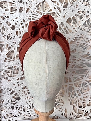 TURBANTE CORTO TERRACOTA TURBANTE CORTO TERRACOTA