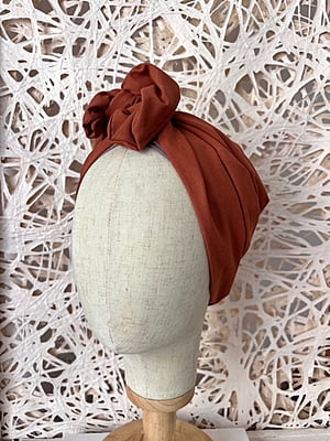 TURBANTE CORTO TERRACOTA TURBANTE CORTO TERRACOTA