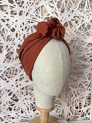 TURBANTE CORTO TERRACOTA TURBANTE CORTO TERRACOTA