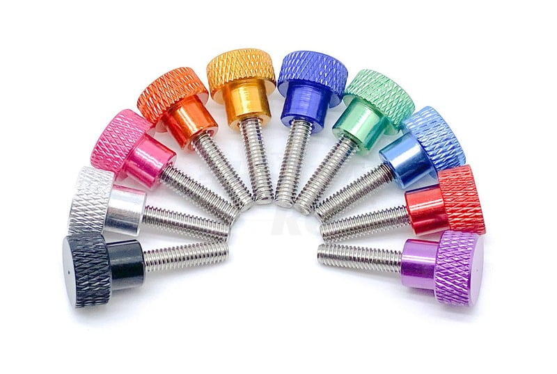 M4 x 15mm Thumb Bolts (Aluminium/Stainless,Pk5) M4 x 15mm Thumb Bolts (Aluminium/Stainless,Pk5)