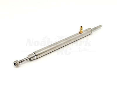 Solid Stainless 4mm Shaft w/Bearings & Nipple Solid Stainless 4mm Shaft w/Bearings & Nipple