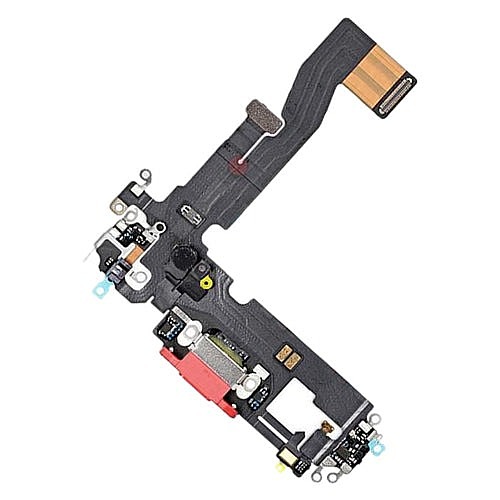 Genuine Apple iPhone 12 , 12 Pro - Replacement Charging Port Flex Cable With Microphone - Red - Original