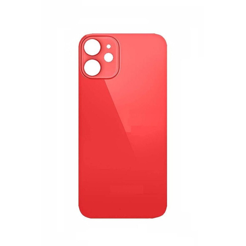 Apple iPhone 12 Mini - Replacement Back , Rear Glass Big Hole Camera - Red
