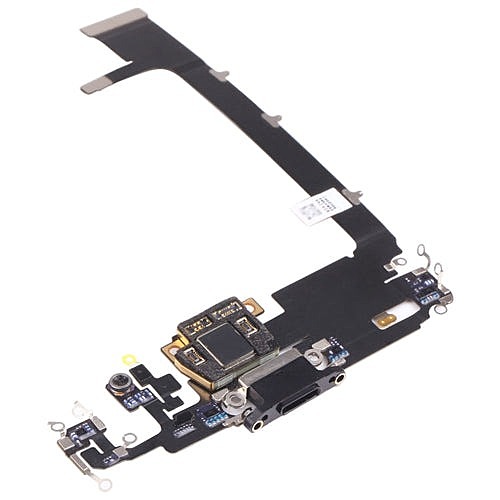 Apple iPhone 11 Pro Max - Replacement Charging Dock Flex Cable With Main Microphone - Black