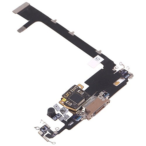 Apple iPhone 11 Pro Max - Replacement Charging Dock Flex Cable With Main Microphone - Gold