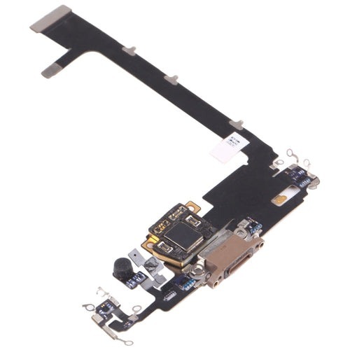 Apple iPhone 11 Pro Max - Replacement Charging Dock Flex Cable With Main Microphone - Gold