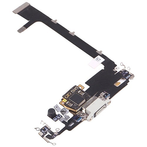 Apple iPhone 11 Pro Max - Replacement Charging Dock Flex Cable With Main Microphone - White