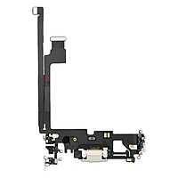 Genuine Apple iPhone 12 Pro Max - Replacement Charging Port Flex Cable With Microphone - White - Original