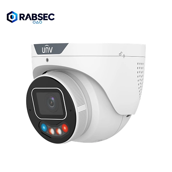 UNV IPC3638SE-ADF40KMC-WP-I1 – Tri-Guard 3.0 Turret Camera (8MP, AI, Mic, WDR)