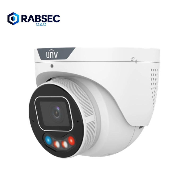 UNV IPC3638SE-ADF40KMC-WP-I1 – Tri-Guard 3.0 Turret Camera (8MP, AI, Mic, WDR)